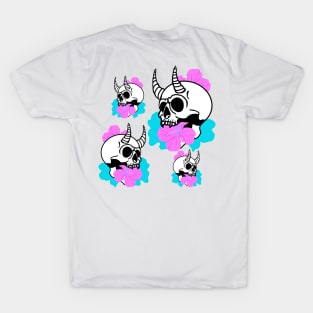 Floral Demon Skull T-Shirt